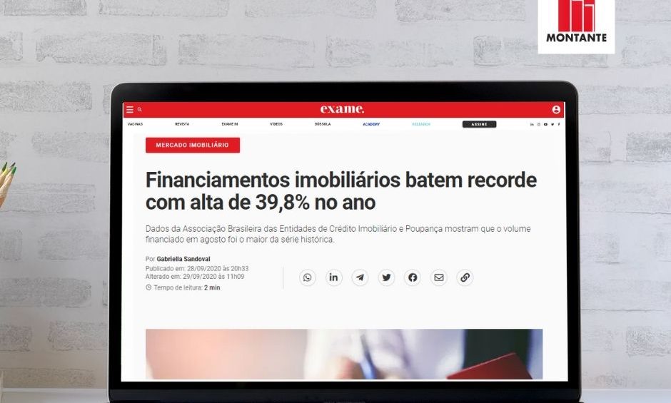 Financiamentos imobiliários batem recorde com alta de 39,8% no ano